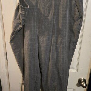 Never Worn Nine West gray and pink stripe trousers, 2X 38.5L x 23 waist